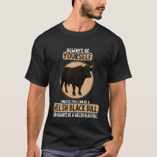Camiseta Ganado Negro Galés Toro Negro Galés