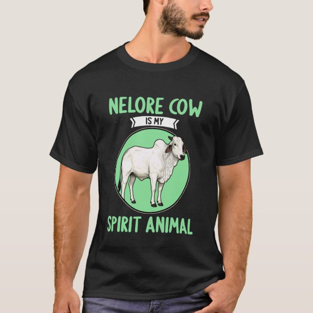 Camiseta Ganado Nelore Vaca Nelore (Anverso)