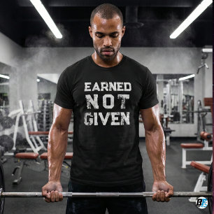 Camiseta Ganado No Dado Motivación de Gimnasio Negrita Di