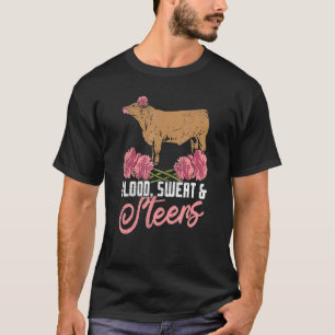 Camiseta Ganado Vacuno Sangre Dulce Novillos Ganadería Gran