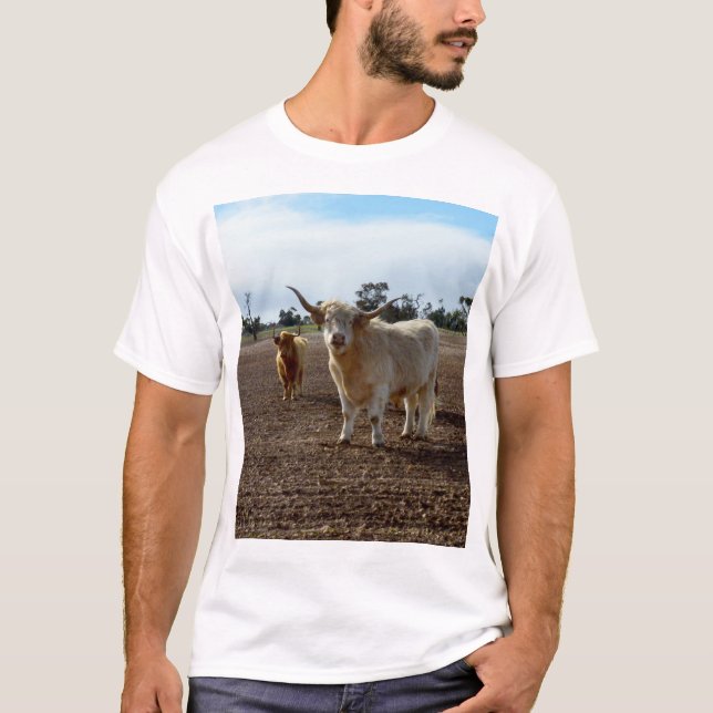 Camiseta Ganado vacuno suelto: Heredero de trigo de vacas d (Anverso)