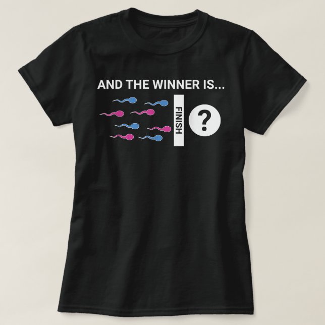 Camiseta Ganador: Chiste de Fiesta por revelación de sexo i (Diseño del anverso)