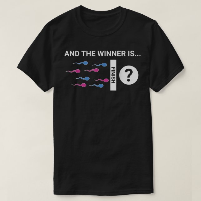 Camiseta Ganador: Chiste de Fiesta por revelación de sexo i (Diseño del anverso)