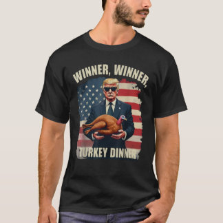 Camiseta Ganador de bandera estadounidense ganador de cena