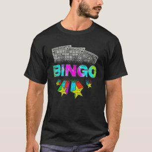 Camiseta Ganador de Bingo Lotería Jugador de Bingo Colorido