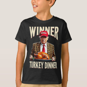 Camiseta Ganador de la cena en Turquía Divertido Trump