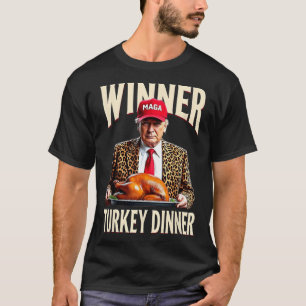Camiseta Ganador de la cena en Turquía Divertido Trump