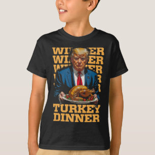 Camiseta Ganador de la cena en Turquía Divertido Trump Than