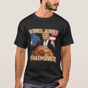 Camiseta Ganador de la cena en Turquía Divertido Trump Than