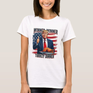 Camiseta Ganador de la cena en Turquía Divertido Trump Than