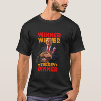 Camiseta Ganador de la cena en Turquía Divertido Trump Than