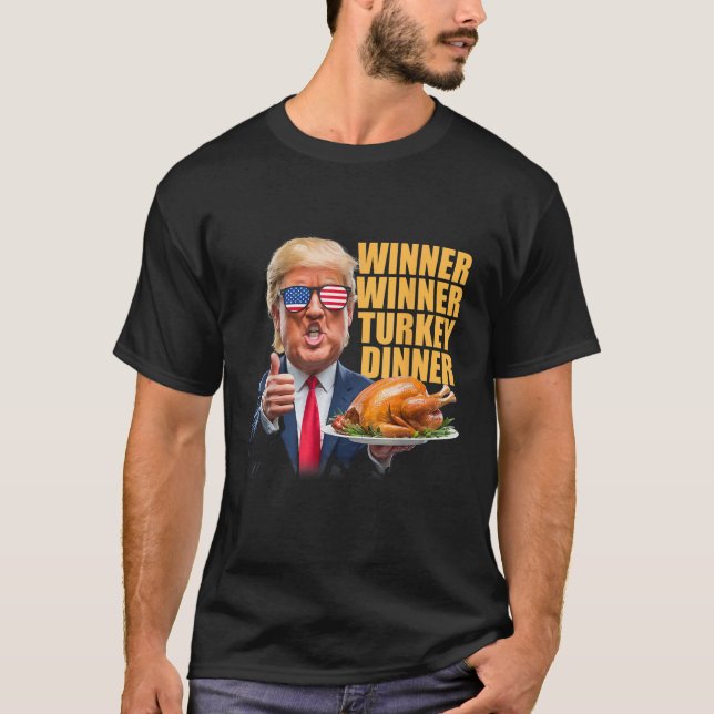 Camiseta Ganador de la cena en Turquía Trump (Anverso)