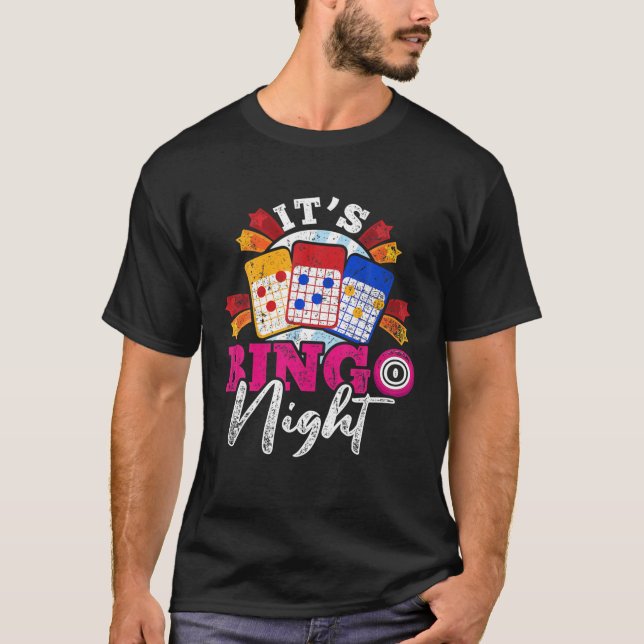 Camiseta Ganador de lotería divertida jugador de bingo juga (Anverso)