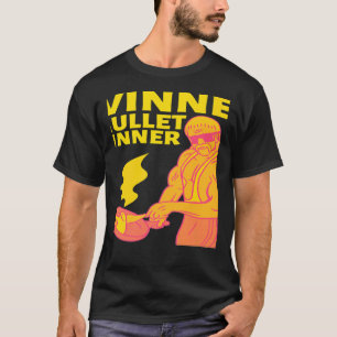 Camiseta Ganador Ganador Mullet Cena en la parte trasera 1