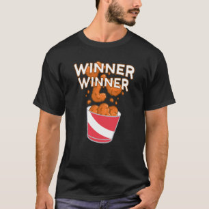 Camiseta Ganador Ganador Pollo Cena 3
