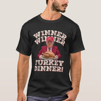 Camiseta Ganador gracioso de cena en Turquía Thanksgivi