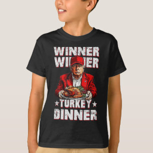 Camiseta Ganador gracioso de cena en Turquía Thanksgivi