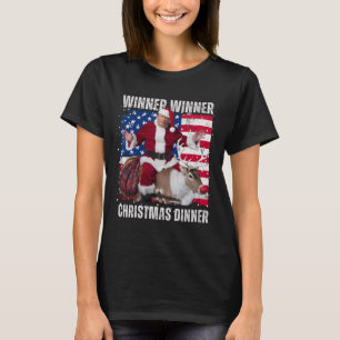 Camiseta Ganador Navidad cena Santa Trump fea sw