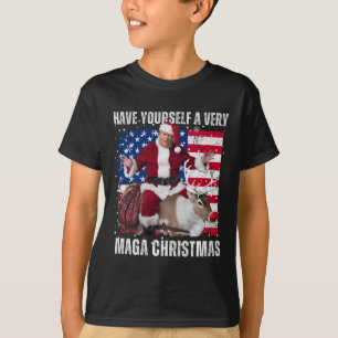 Camiseta Ganador Navidad cena Santa Trump fea sw