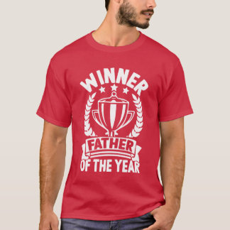 Camiseta Ganador padre del año celebra el mejor g de papá