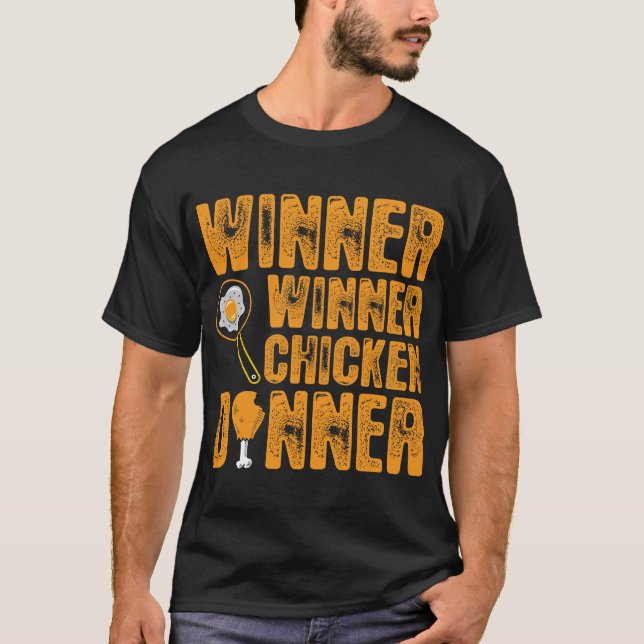 Camiseta ganadora de la cena de pollo (Anverso)
