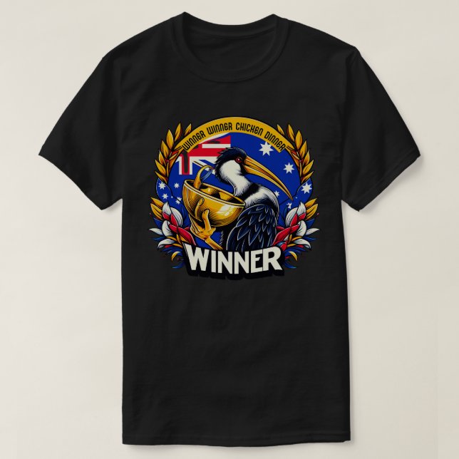 Camiseta Ganadora de la cena de pollo 15 (Diseño del anverso)