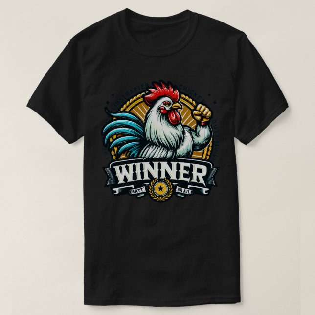 Camiseta Ganadora de la cena de pollo 17 (Diseño del anverso)