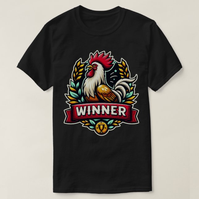 Camiseta Ganadora de la cena de pollo 3 (Diseño del anverso)