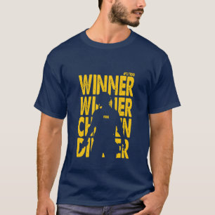 Camiseta Ganadora de la cena de pollo    Diseño especial de