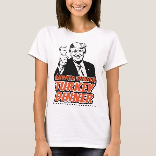 Camiseta Ganadora de la cena turca graciosa Turquía Trump (Anverso)