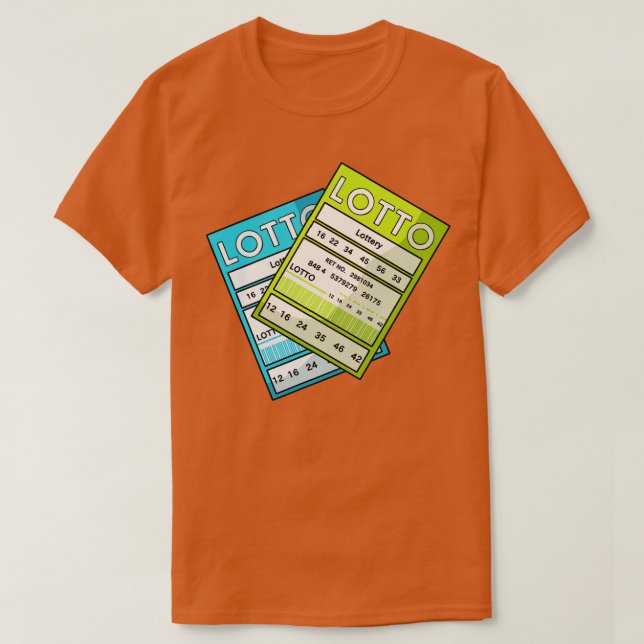Camiseta Ganadora de la ganadora de la entrada de lotería (Diseño del anverso)