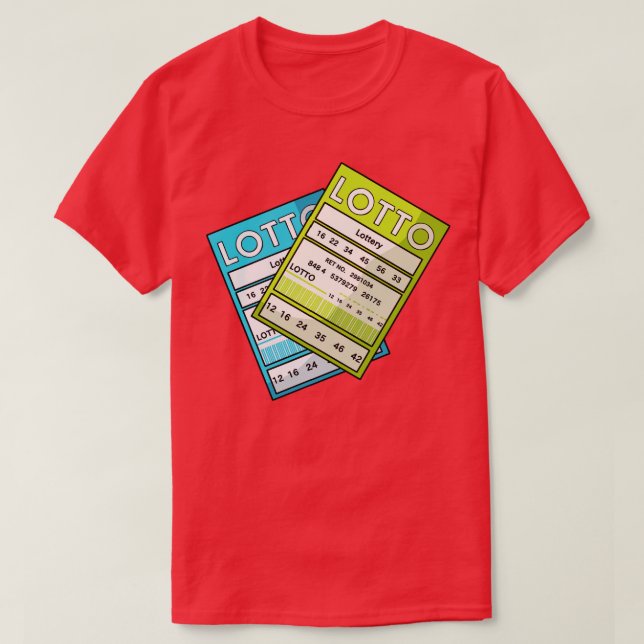 Camiseta Ganadora de la ganadora de la entrada de lotería (Diseño del anverso)