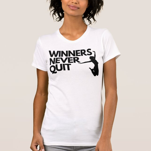 Camiseta " Ganadores " Corte Cat Inspirador T-Shirt (Anverso)