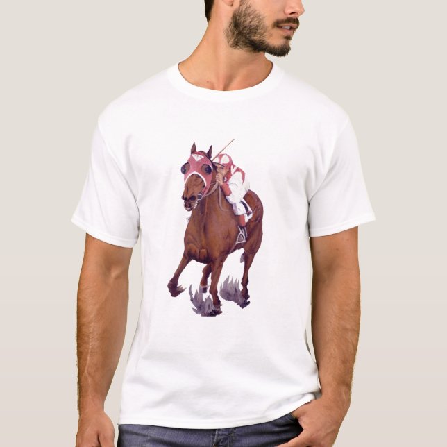Camiseta Ganadores de caballos de carreras toscadas (Anverso)
