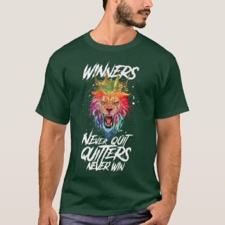 Camiseta Ganadores de leones nunca abandonan Beast King Wor