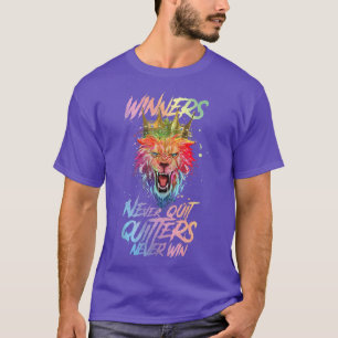 Camiseta Ganadores de leones nunca abandonan la máquina de