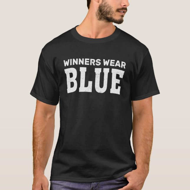 Camiseta Ganadores Llevan Azul Espíritu de Equipo Juego Com (Anverso)