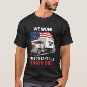 Camiseta Ganamos Es Hora De Sacar La Basura - Trump 202