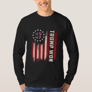 Camiseta Ganamos INAUGURACIÓN DE TRUMP Bandera Americana