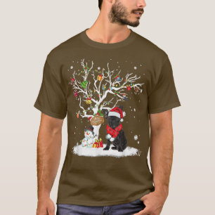 Camiseta Ganan los Navidades de perros de árbol de nieve de