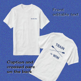 Camiseta Ganancia del tren de arrastre impreso delante y at