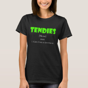 Camiseta Ganancias De Definición De Tendies A Partir De Un