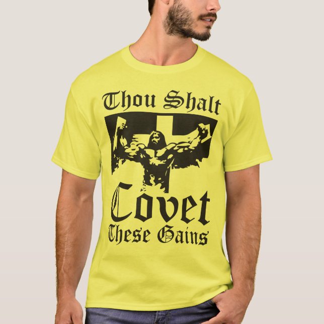 Camiseta Ganancias de elevación de la construcción de cuerp (Anverso)