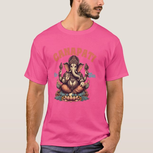 Camiseta Ganapati Mantra Om Gam Espíritu Ganesh Dios Hindú (Anverso)