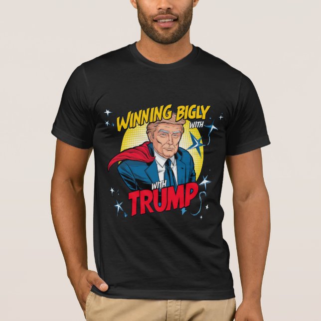 Camiseta Ganar bifemente con Trump Tee (Anverso)