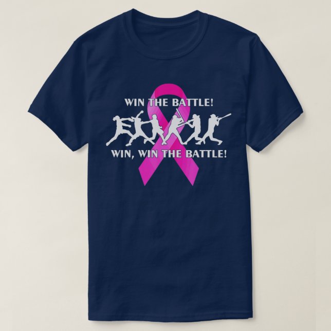 Camiseta Ganar el cáncer de mama FastPitch Softball (Diseño del anverso)