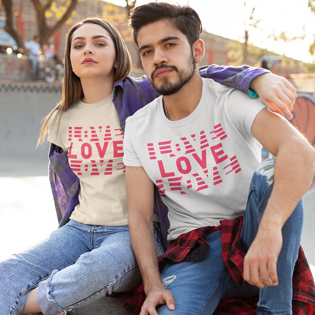 Camiseta Ganar en amor (Couples twinning in same designs t-shirt)