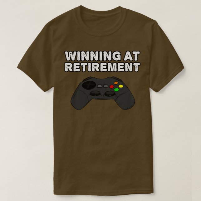 Camiseta Ganar En Jugador Retirado De Videojuegos De Juguet (Diseño del anverso)