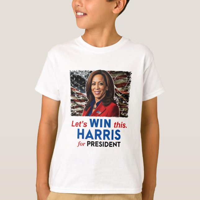 Camiseta Ganar Este Harris Por El Presidente Kamala Harris  (Anverso)