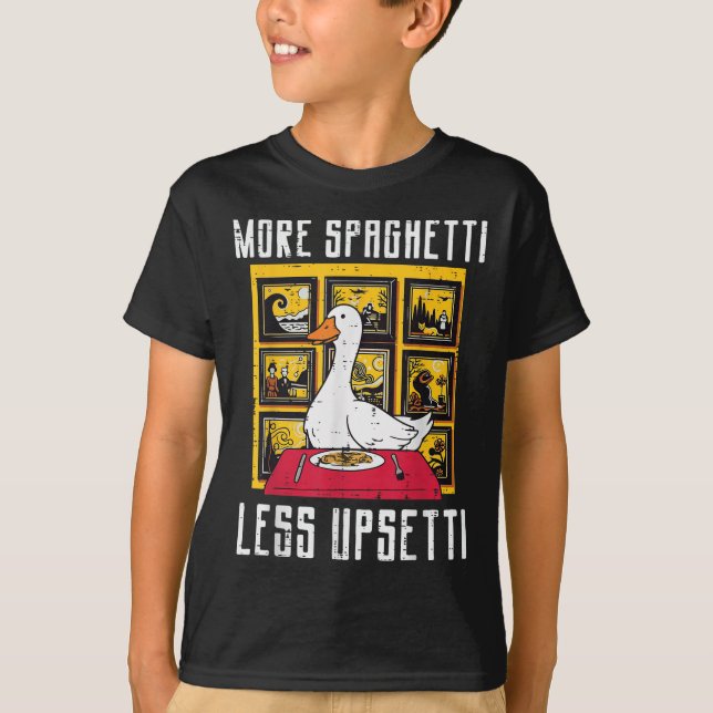 Camiseta Ganar más Spaghetti Menos Etti Gracioso Animal Hom (Anverso)